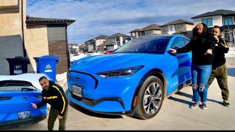 Indian Vlogger Surprises Wife with Ford Mustang Mach-E