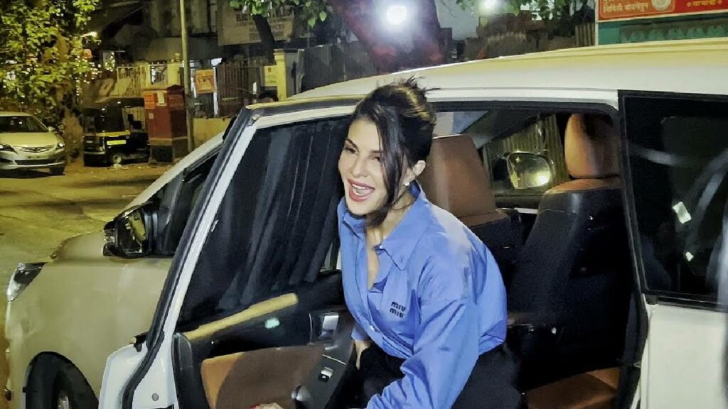 Jacqueline Fernandez with Toyota Innova Crysta