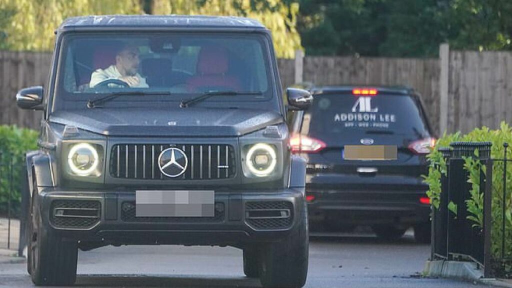 Jarrod Bowen with His Mercedes amg G63