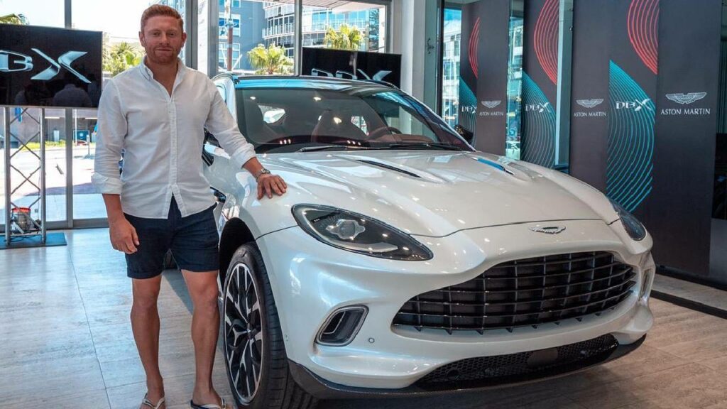 Jonny Bairstow with Aston Martin DBX