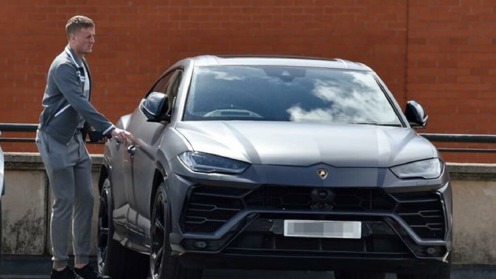 Jordan Pickford with His Lamborghini Urus