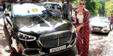 Kiara Advani in Mercedes Maybach S580