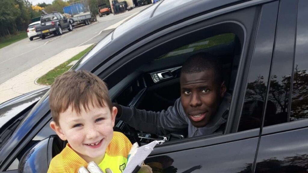 Kurt Zouma with His Porsche Panamera