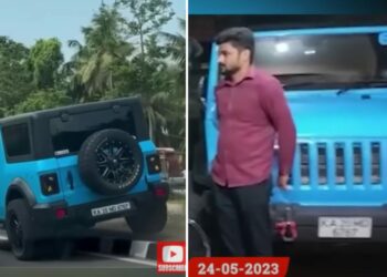 Mahindra Thar Owner Performs Stunts on Road