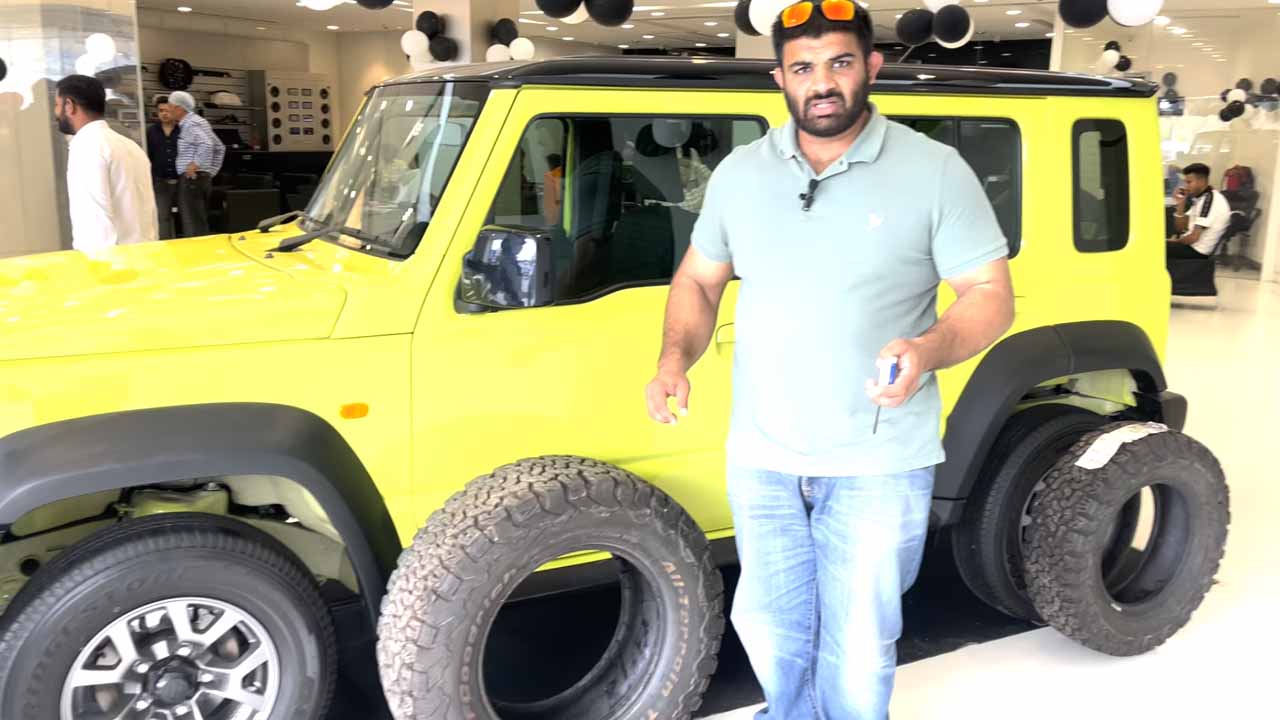 maruti jimny tyre upgrade