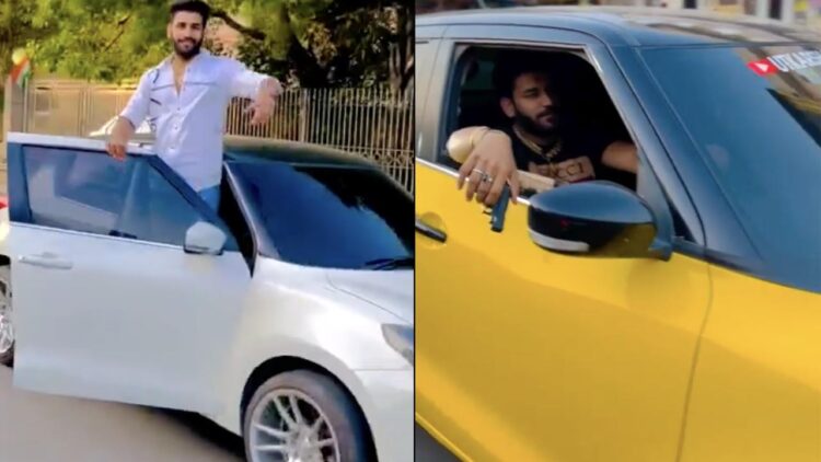 maruti swift stunt gun flaunting