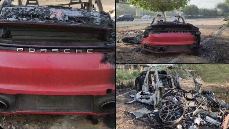 Overspeeding Porsche 911 Accident Gurgaon