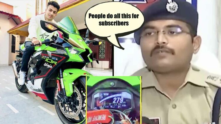 Police Reacts on YouTuber who died in a high speed accident on his Kawasaki ZX10R super bike.