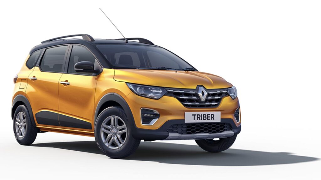 Renault Triber Dual tone yellow black Front three quarters