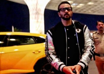 Rohit Shetty with his Lamborghini Urus