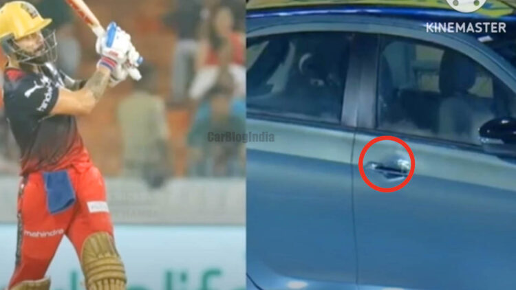 Virat Kohli Hits Boundary Dents Tata Tiago Ev