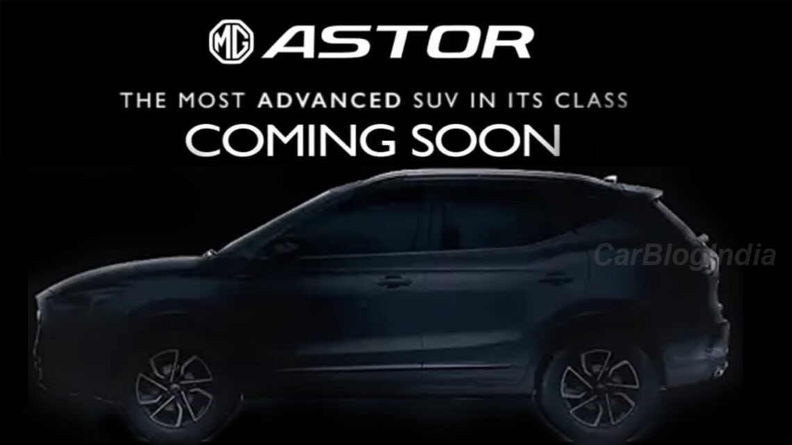 2023 mg astor facelift teaser