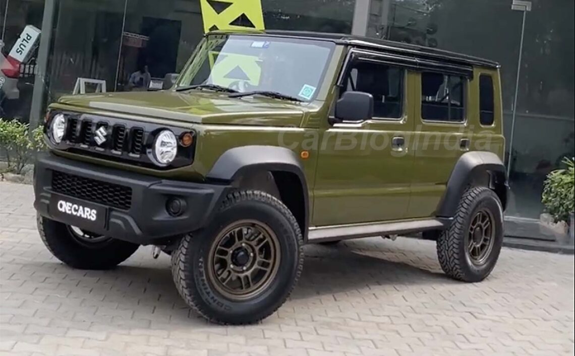 5 door Maruti Jimny Olive Green