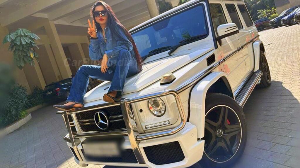 Ahmed Khan's Wife with Mercedes G63 AMG