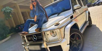 Ahmed Khan's Wife with Mercedes G63 AMG