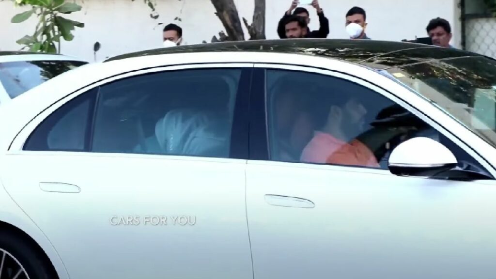 Akash Ambani in His Mercedes benz S400d