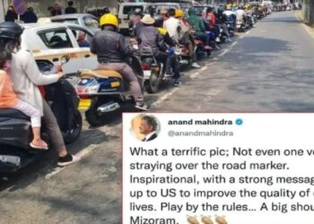 Anand Mahindra Praises Mizoram Traffic Situation