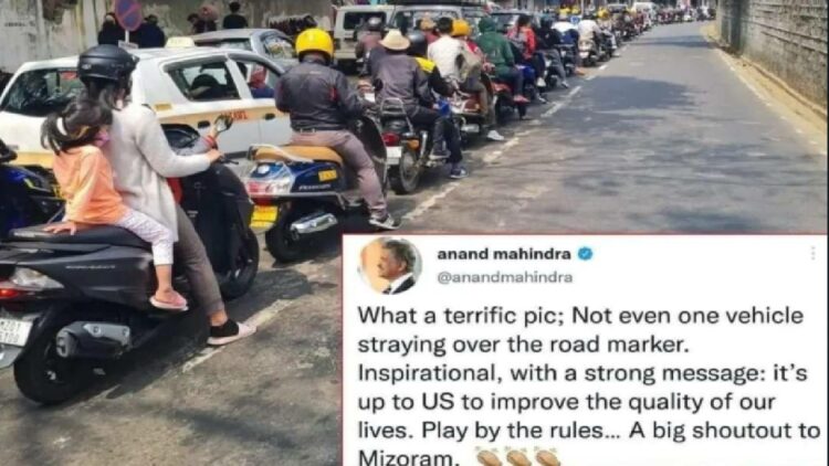 Anand Mahindra Praises Mizoram Traffic Situation