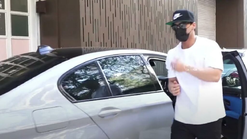 Asim Riaz with his BMW 520d