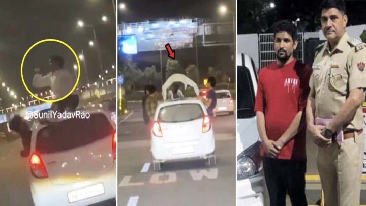 Drunk Man Does Pushups on Roof of Maruti Alto, Nabbed » Car Blog India