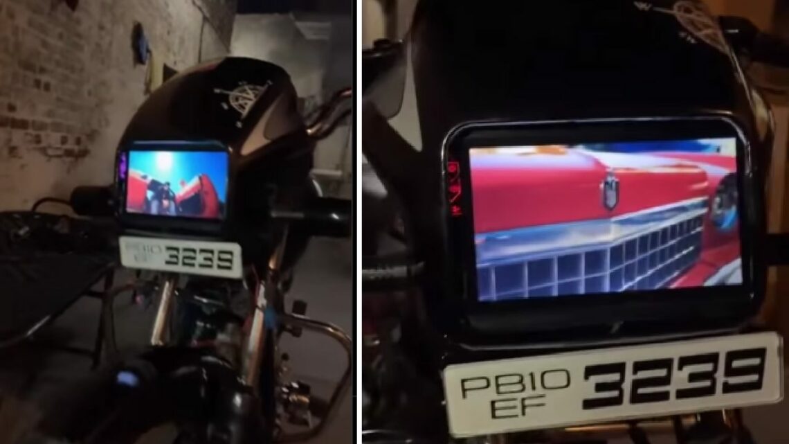 Hero Splendor With Touchscreen Instead of Headlight