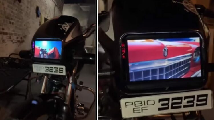 Hero Splendor with Touchscreen Instead of Headlight