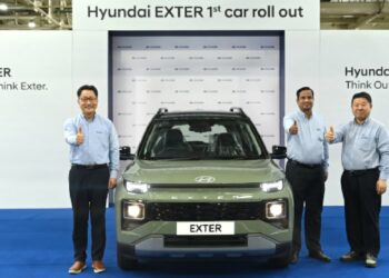 First Hyundai Exter Micro SUV Rolls Off Production Line