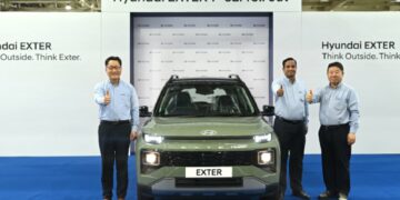 First Hyundai Exter Micro SUV Rolls Off Production Line