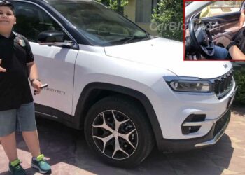 Kid Reviewing Jeep Meridian