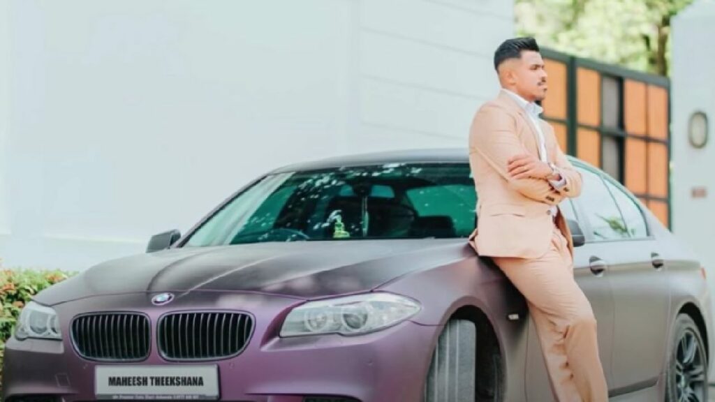 Maheesh Theekshana with BMW 5 Series