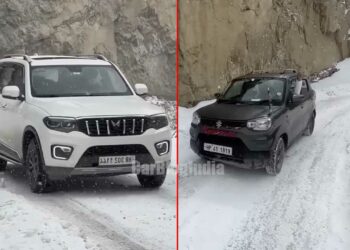 mahindra scorpio n 4x4 maruti s-presso snow