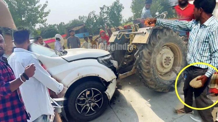 mahindra xuv500 buffalo villagers tractor