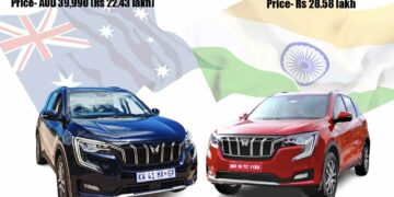 mahindra xuv700 australia vs india price comparison