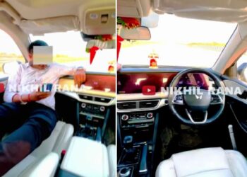 Teenager Relaxes on Co-Driver Seat of Mahindra XUV700