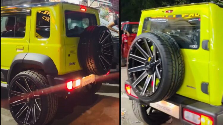 Maruti Jimny with 21 inch Alloy Wheels