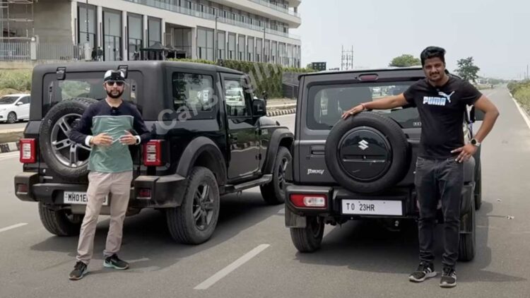 Maruti Jimny Vs Mahindra Thar Drag Race