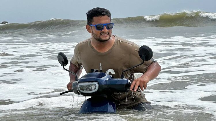 Ola S1 Pro Driven in Ocean