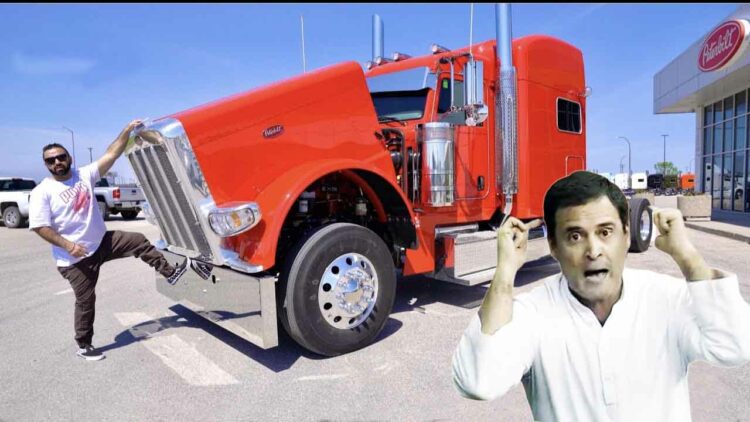 rahul gandhi shocked indian truck driver salary usa