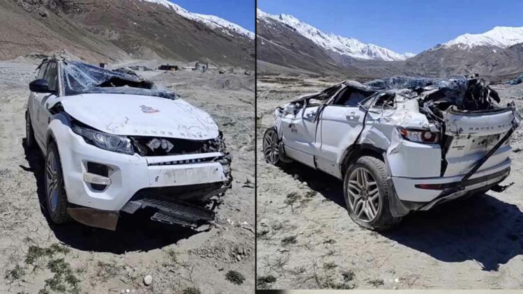 Range Rover Accident Ladakh
