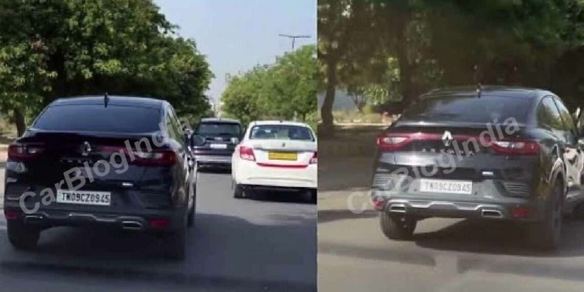 renault arkana india spy image