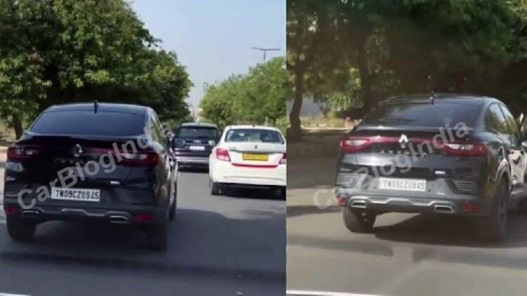 renault arkana india spy image