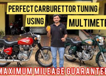 Royal Enfield Bullet Carburettor Tuned Using Multimeter