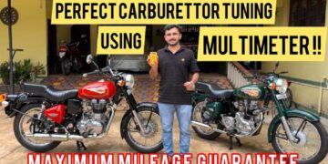 Royal Enfield Bullet Carburettor Tuned Using Multimeter