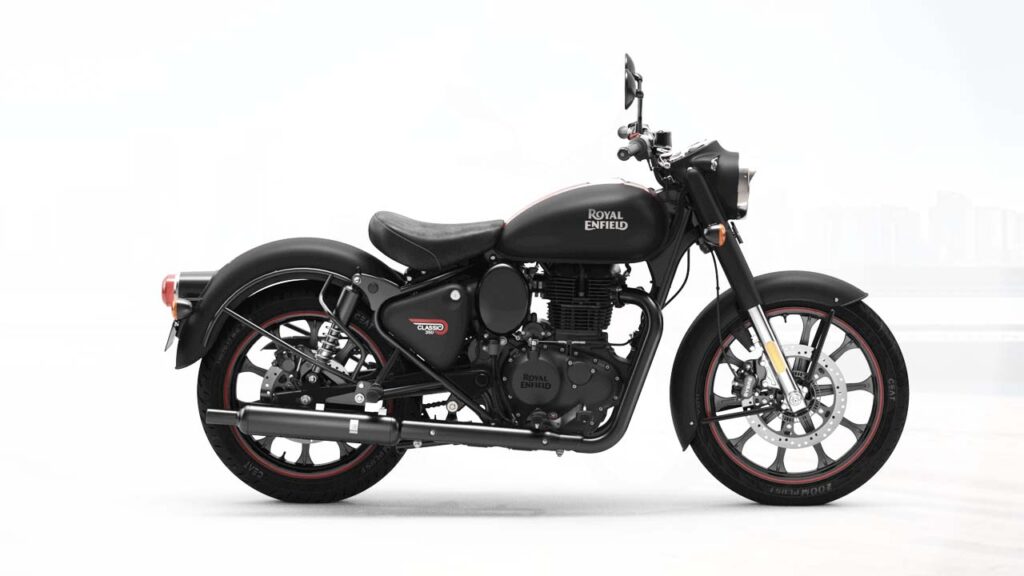 royal enfield classic 350 side profile
