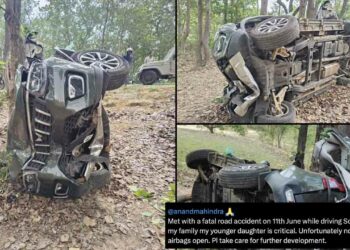 Mahindra Scorpio-N Roof Ripped Open In Freak Accident Buy Airbags Did Not Open