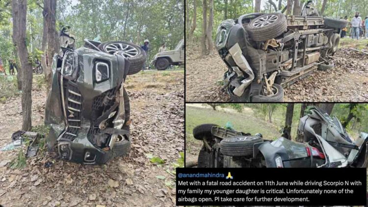 Mahindra Scorpio-N Roof Ripped Open In Freak Accident Buy Airbags Did Not Open
