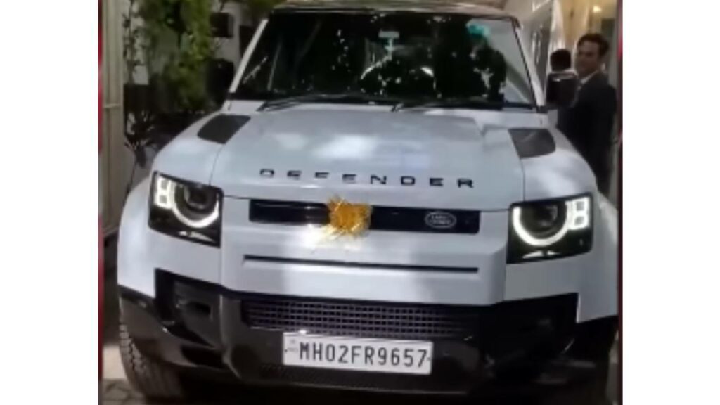 Sunny Deol with his Land Rover Defender