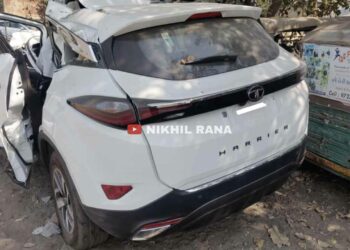 tata harrier accident