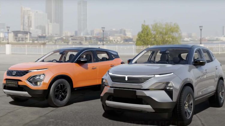 tata harrier facelift vs old model