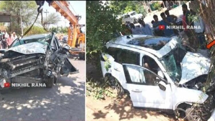 Tata Harrier High Speed Crash